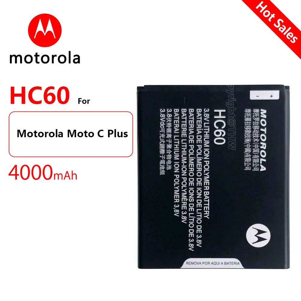 

Motorola-Original Phone Battery, 3780mAh, HC60, Moto C Plus, Dual SIM, XT1723, XT1724, XT1725, Tracking Number