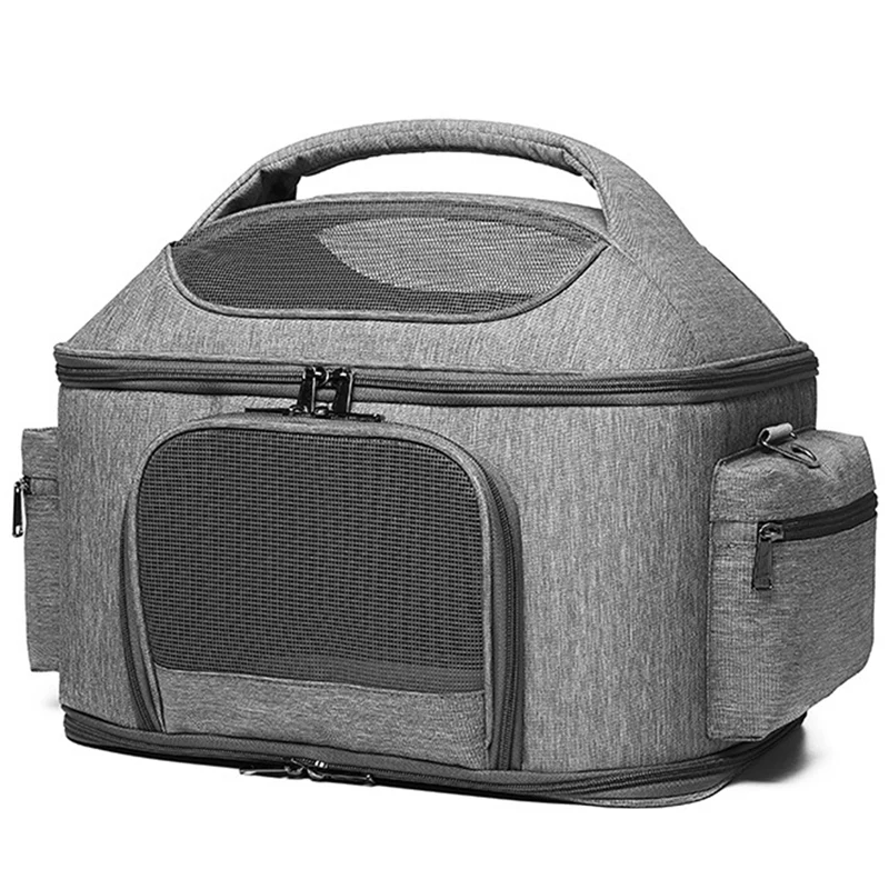 

Pet Travel Carriers For Cats And Dogs Rabbits Hamster, Soft Sided Portable Cats Bags Small Dog Carrier, Zipper Lock Collapsible
