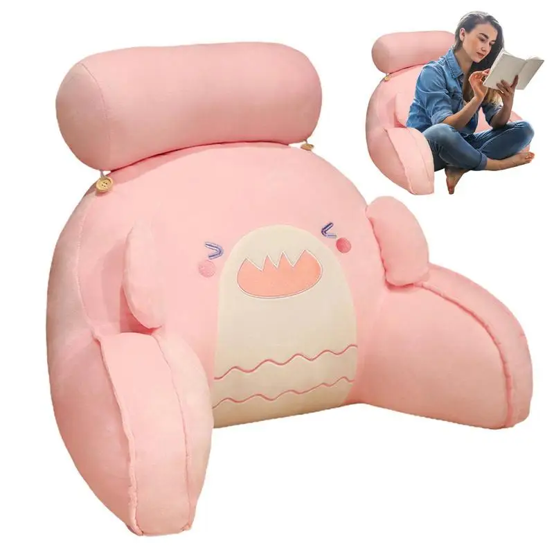 

Подушка для кровати для взрослых, подушка для чтения, милая подушка в форме акулы для сна с подлокотниками для взрослых и детей, сидя в крова...