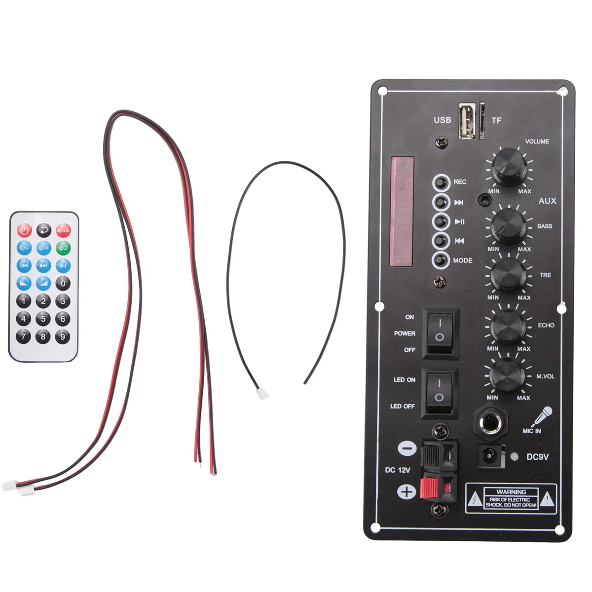 Плата усилителя мощности 30 Вт-120 Вт аудио Bluetooth усилитель USB Dac FM-радио TF-плеер