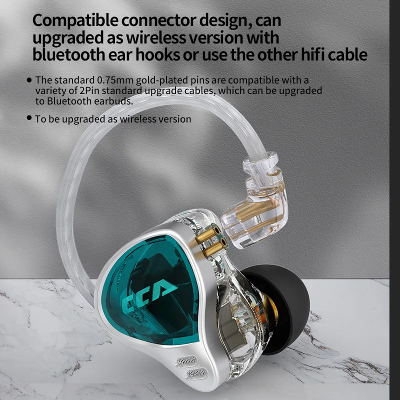 Внутриканальные наушники CCA CA10 10 сбалансированные арматурные Hi-Fi с