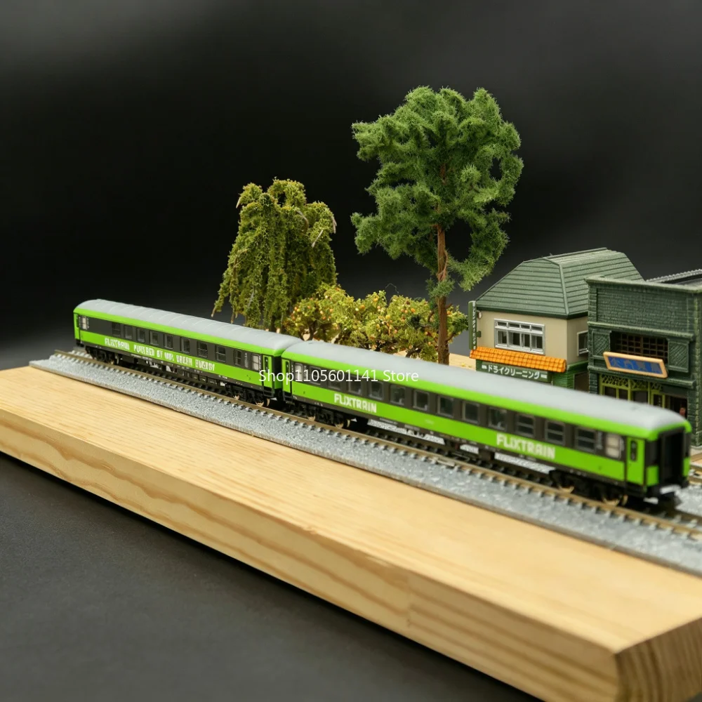 Фото Модель поезда N Scale 1/160, 6260085, два пассажирских вагона, набор вагонов для модели поезда, декор для песочницы, без электропривода. №2