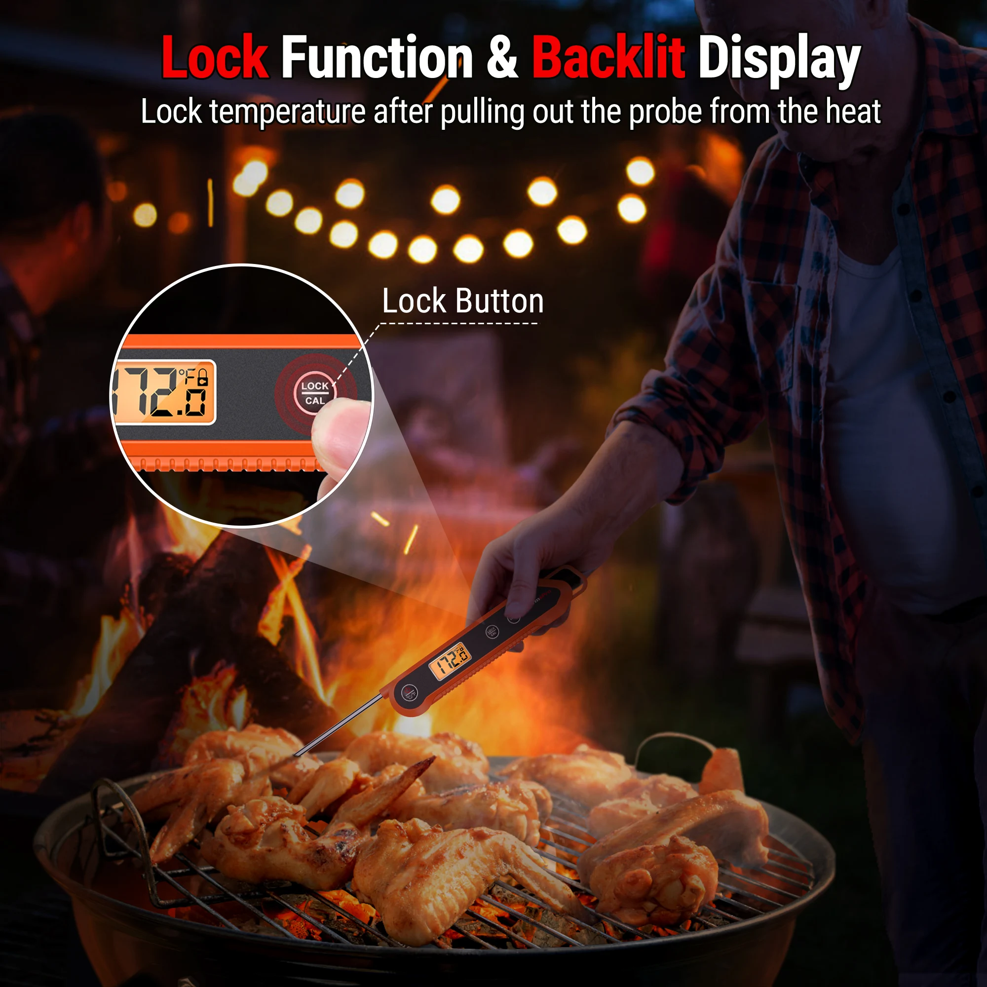 ThermoPro TP03H Цифровой Складной Термометр Для Мяса