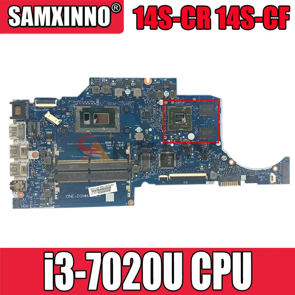 

Материнская плата для ноутбука HP 240 G7 14S-CR 14S-CF 6050A2992901-MB-A02 L23226-001 i3-7020U CPU