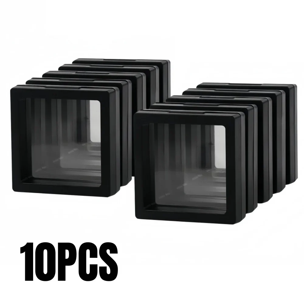 

Прозрачный ПВХ бокс для хранения украшений 7x7 см