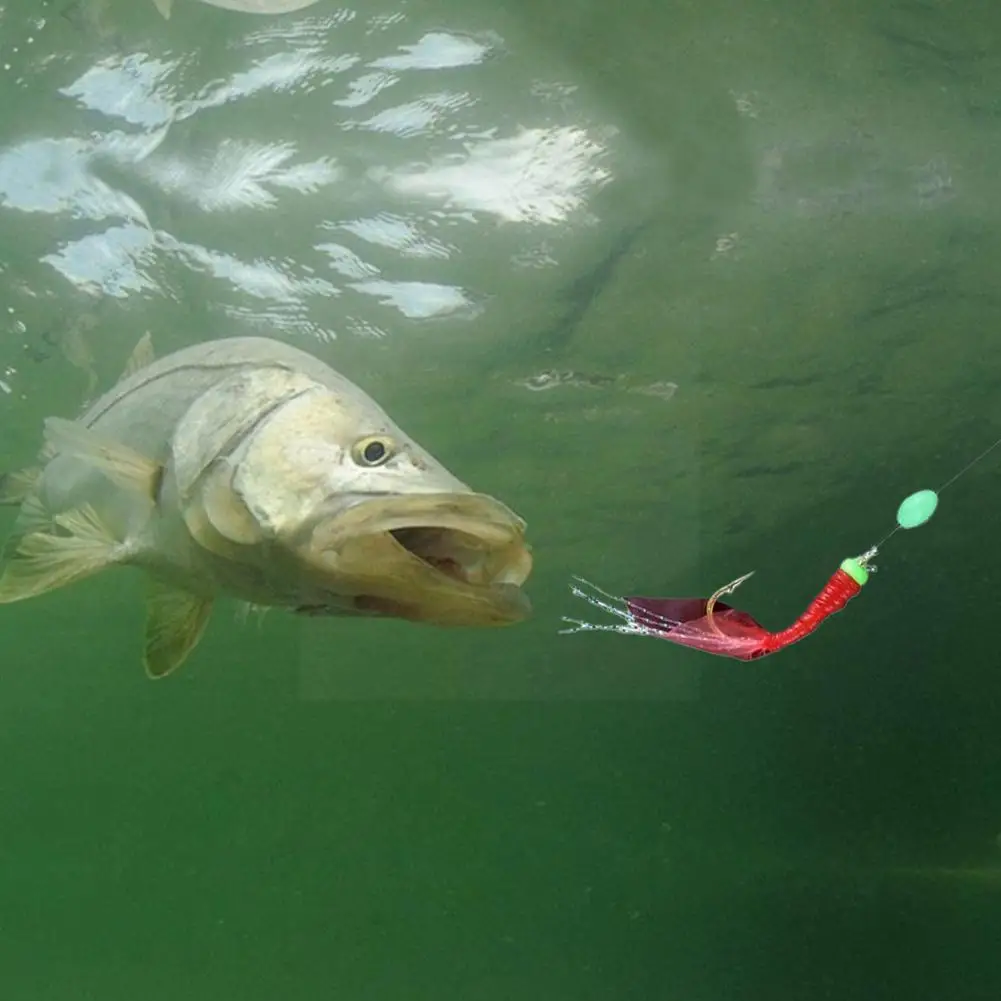 

Mackerel Feathers Bass Cod Lure Sea Luminous Carp Fishing Treble Boat Bead Rigs Fishing Hook Fishing Fishing Lures Tackle Q4c3
