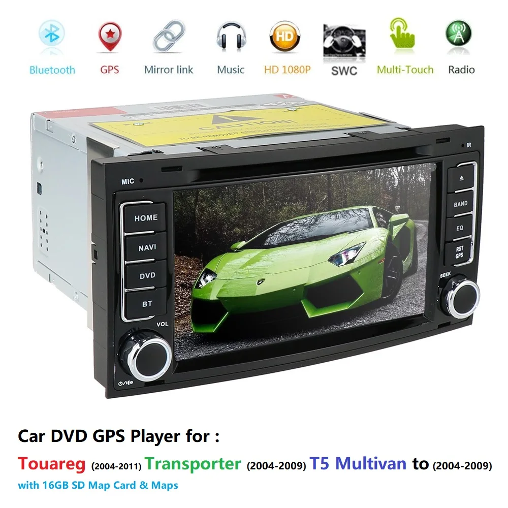 

Car DVD Player For Volkswagen VW TOUAREG 2002 2003 2004 2005 2007 2010 2011 USB Host DVD GPS Navigator multimedia radio BT 8Gmap