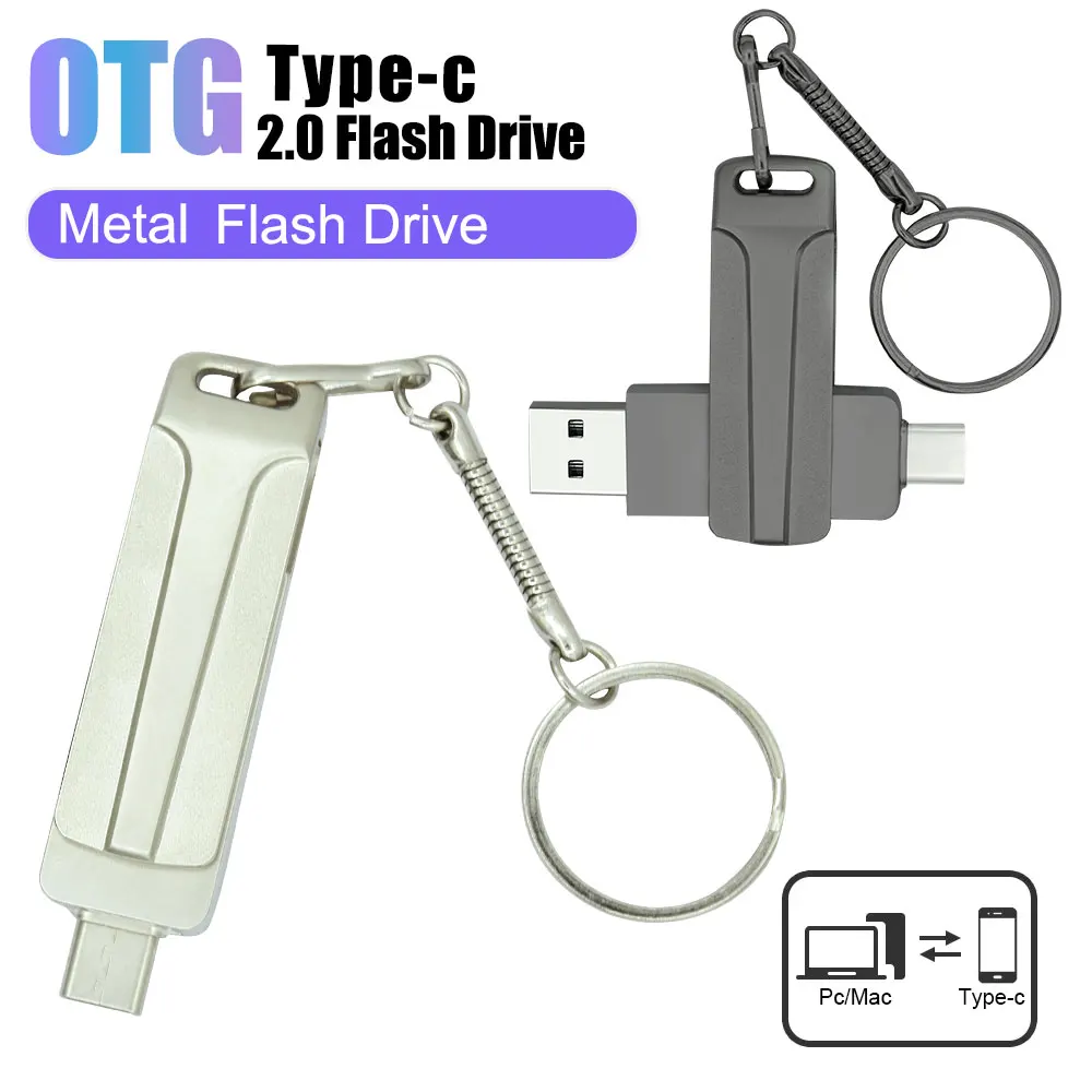

USB-флеш-накопитель, 128 ГБ, Type C, OTG, USB 2,0 + USB C, 128 ГБ, 64 ГБ