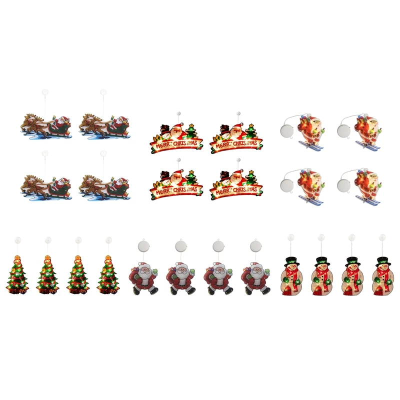 

4 Piece Christmas Decorative Lights Christmas Modeling Lights String Small Lanterns (A)