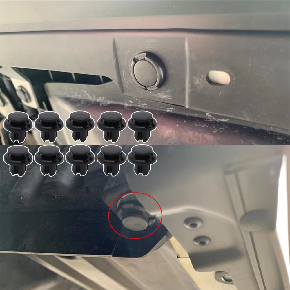 

10 шт. для Honda Jazz 2008 2009 2010 2011 2012 FR-V CR-Z Stream Push Fit заклепки, решетка бампера, зажимы для панели под лотком