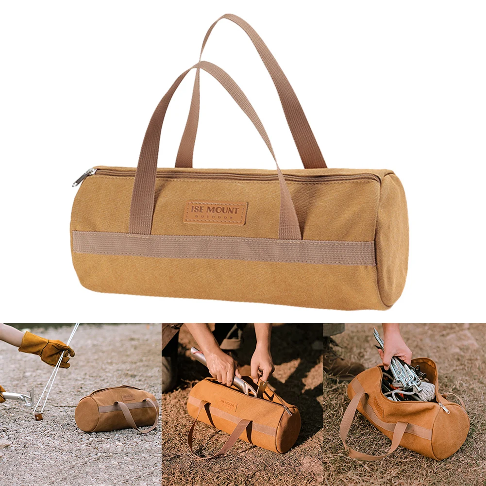

Camping Tent Pole Storage Bag 35cm High-Capacity Sundry Bag 16A Canvas Wear Ultralight Resisting Hand Picnic Outdoor Accessories