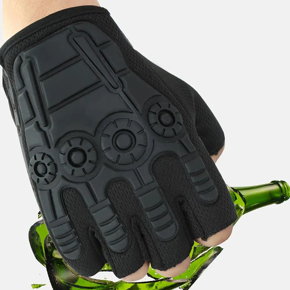 

1 Pair Training Gloves Excellent Fastener Tape Design Anti-skid for Climbing Tactical Gloves Training Gloves
