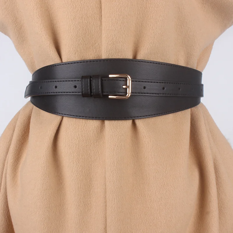 

fashion leather Wide broad Belt Women's for Dress wrap around waistband cummerbund luxury designer strap ladies accessories