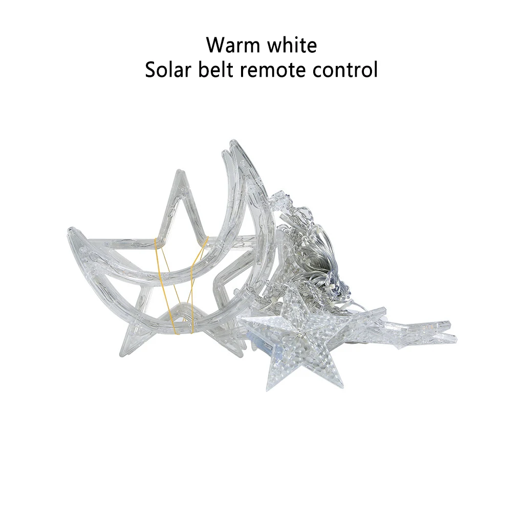 

Декоративная гирлянда-занавеска со звездами, атмосферная цветная гирлянда на солнечной энергии 3, 5 м, освещение интерьера дома, детской елки, Рождество