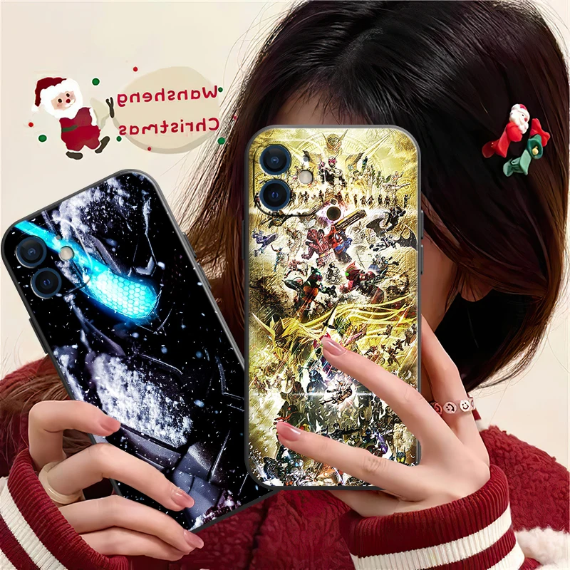 Bandai  Kamen Rider Phone Case For iPhone 12 11 13 Pro MAX 6 6S 7 8 Plus XS 13 12 Mini X XR SE 2020 5 Japan Anime Funda Cover images - 6