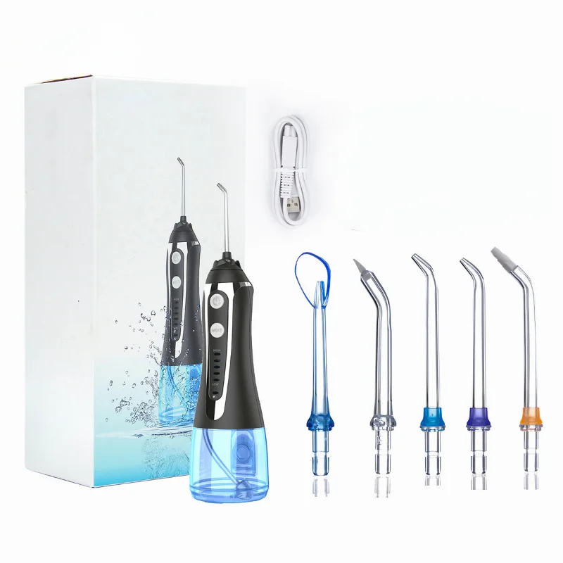 

USB Rechargeable Water Flosser Portable Oral Rinse 300ML 5 Model Tank proof Dental Cleaner
