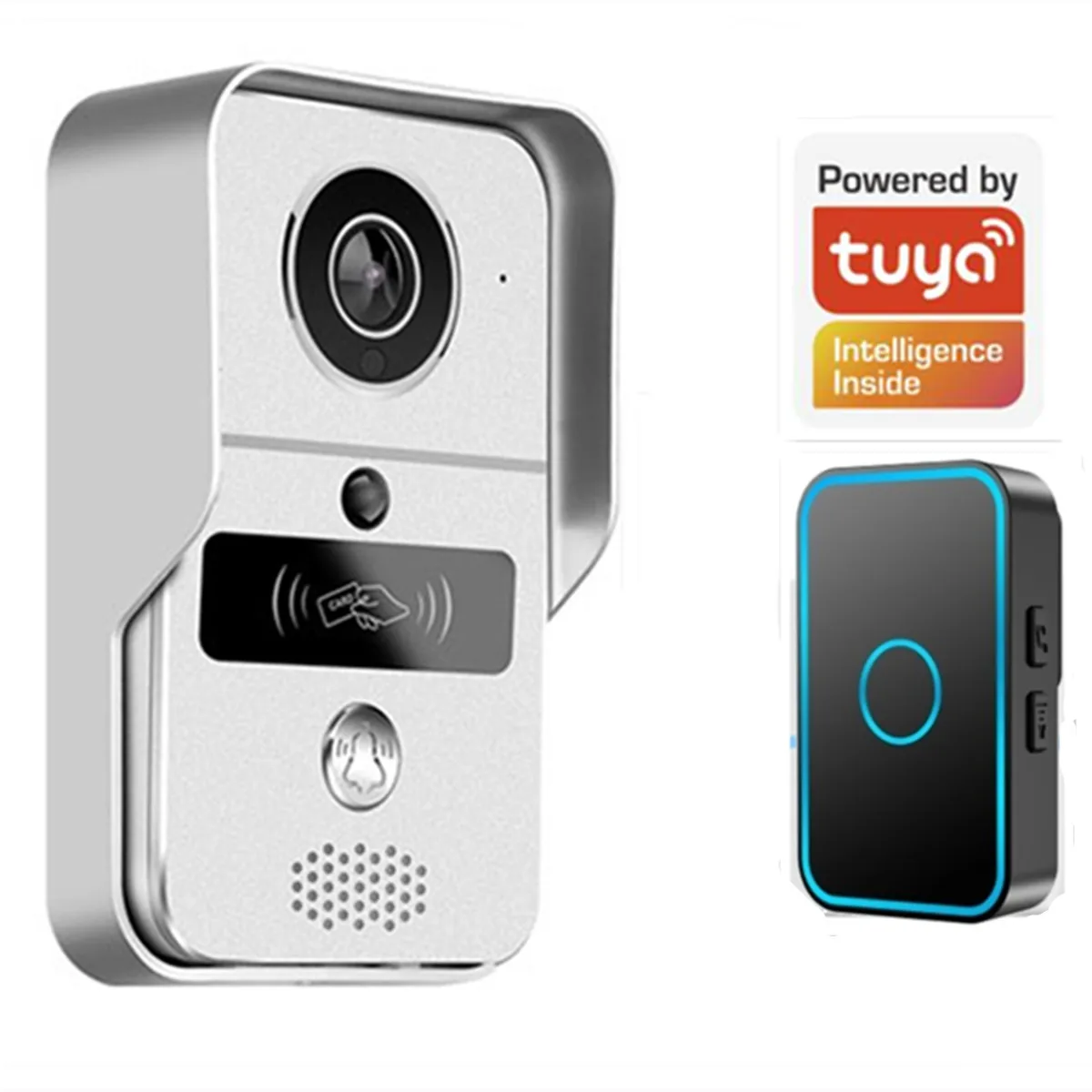 

Дверной видеодомофон 2MP 1080P Tuya с Wi-Fi, IP-картой, открытым замком и датчиком движения