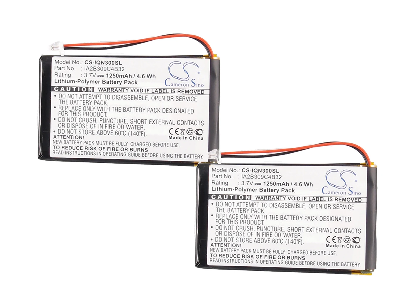 

Аккумулятор для Garmin Nuvi 370, Nuvi 350 010-00538-78, 361-00019-02, 361-00019-06, IA2B309C4B32, 2 шт./упаковка