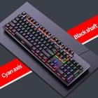 Оригинальная механическая клавиатура USB Проводная 104 клавиши RGB игровая клавиатура для ПК геймера