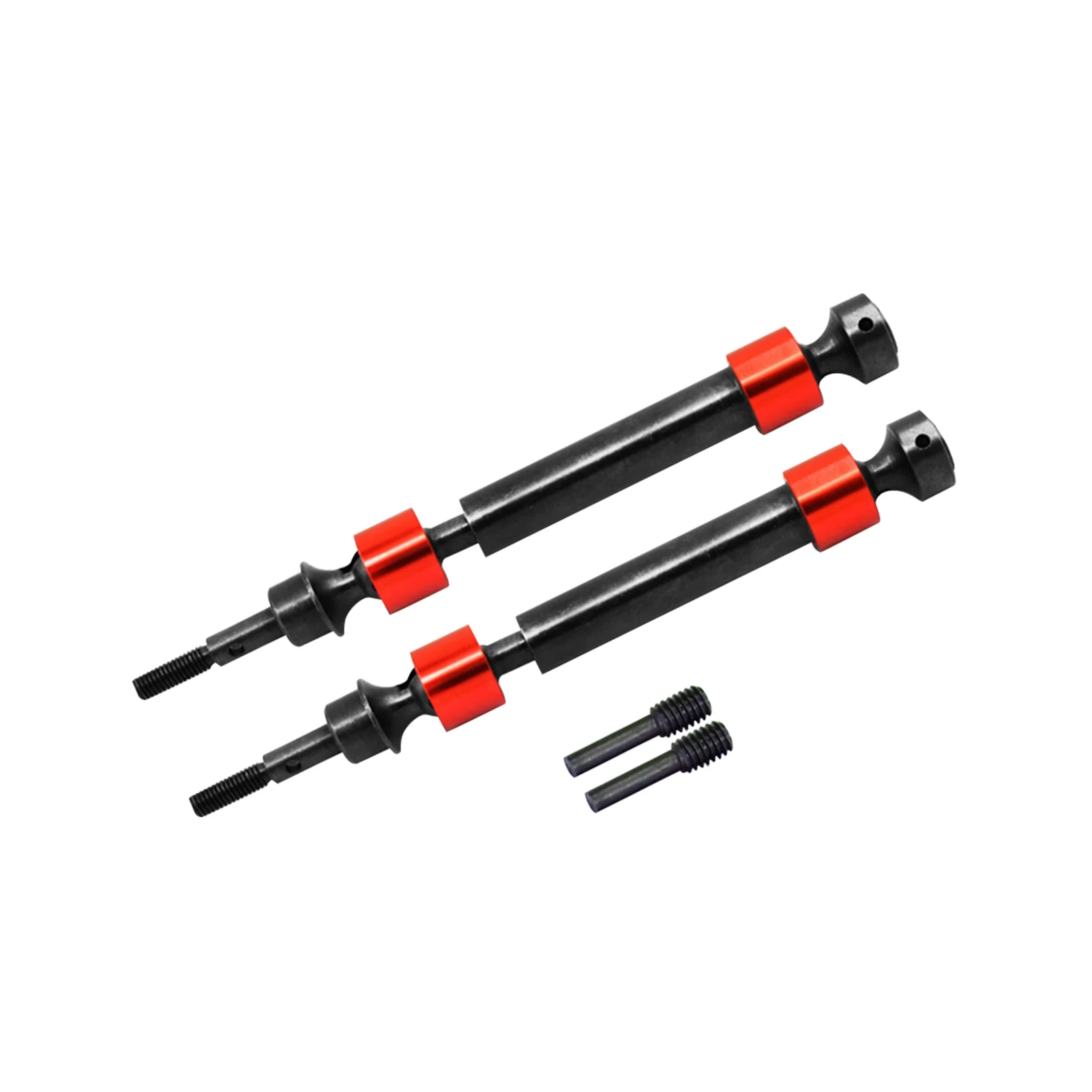 

2pcs Splined RC Car Harden Steel Parts Replacement Upgrade Transmission Front Rear Axle Drive Shaft Fit For Traxxas Maxx 1/10
