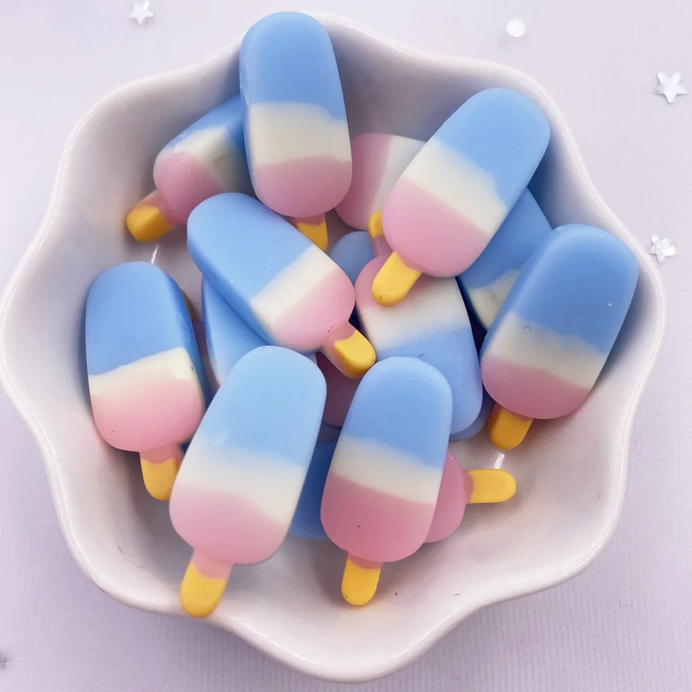 Красочные эскимо из смолы различной формы каменная фигурка с плоской задней