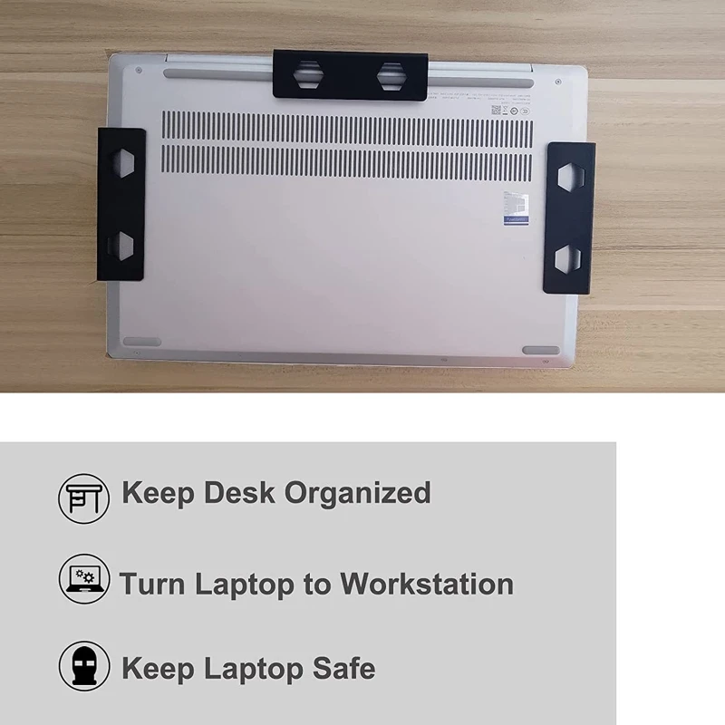 Черный Настольный держатель для ноутбука с винтовым креплением под стол