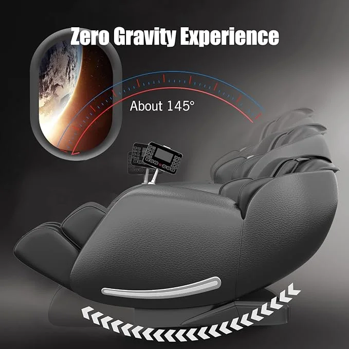 Склад в США массажное кресло Real Relax SL Favor-06 черный роскошный массаж тела с нулевой