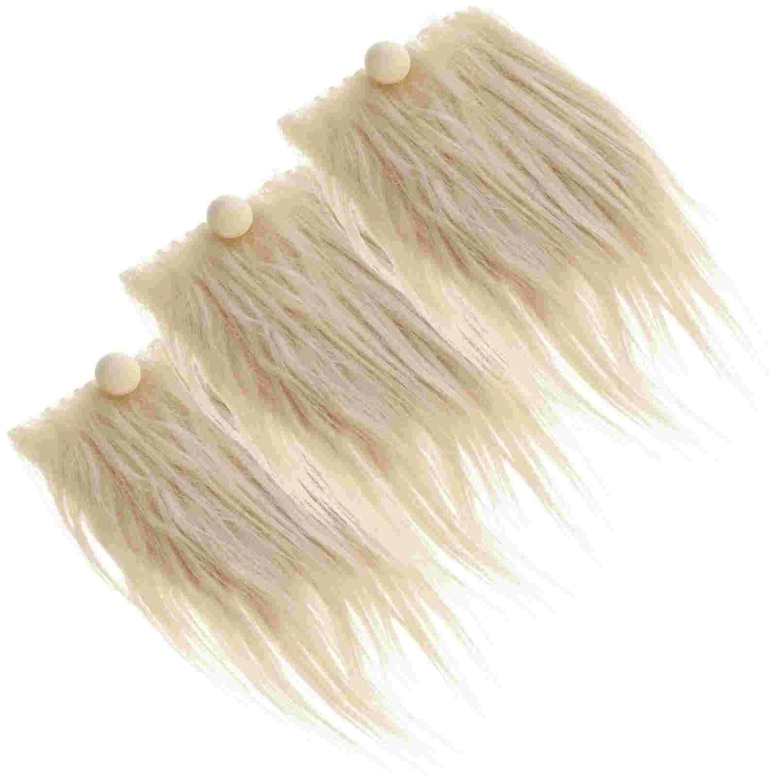 

3 Sets Gnome Making Material Cartoon Gnome Beards Supply DIY Gnome Beards Props