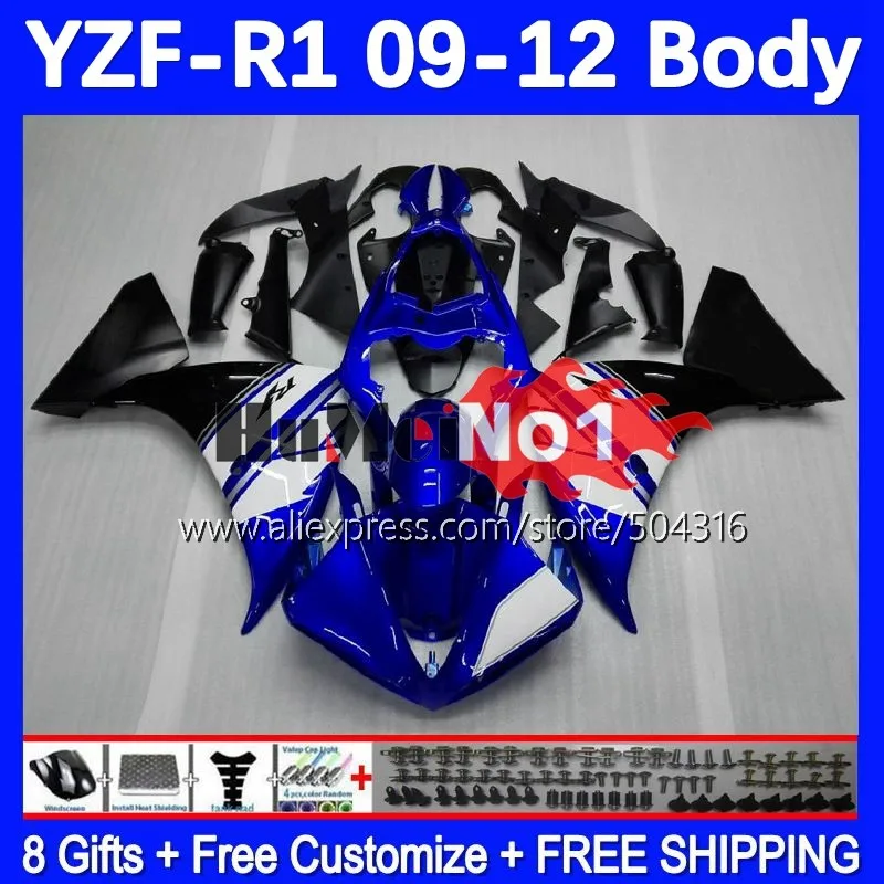 

Body For YAMAHA YZF-R1 YZF 1000 CC R1 R 1 blue glossy 163MC.23 YZF1000 YZFR1 09 10 11 12 YZF-1000 2009 2010 2011 2012 Fairings