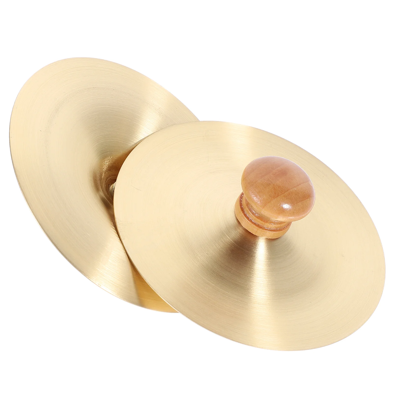 

2 Pcs Copper Cymbals Jing Wireless Ring Doorbell Belly Dancing Props Toy Percussion Kids Finger Instrument Miss