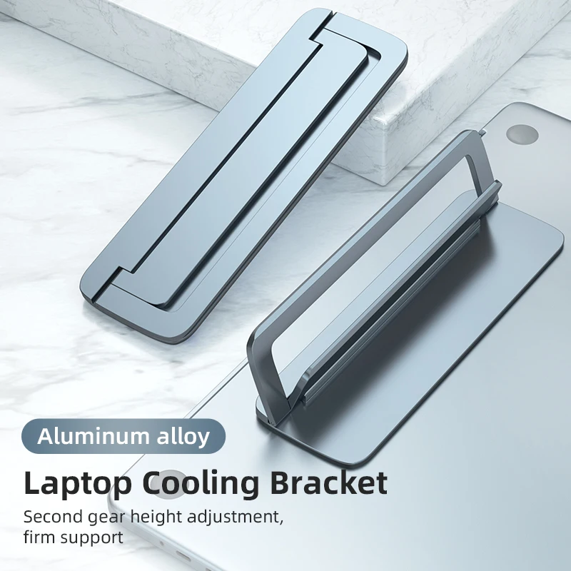 

Регулируемая подставка для ноутбука MacBook Air Pro Mac PC, Алюминиевая Складная портативная подставка для ноутбука 12 13 15,6 17 дюймов