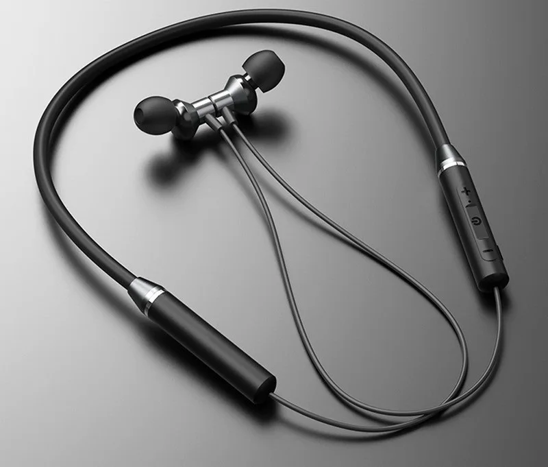 

Наушники Bluetooth 5,0 Беспроводная гарнитура наушники с шейным ободом IPX5 водонепроницаемые спортивные наушники-вкладыши с шумоподавлением мик...