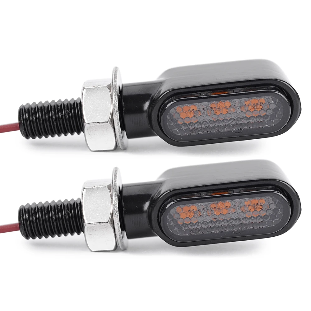 

Универсальные мигающие указатели поворота 12 В, мини-мотоциклетные светодиодные фонари, задний мигающий индикатор, задний фонарь для кафе Racer Honda BMW Yamaha