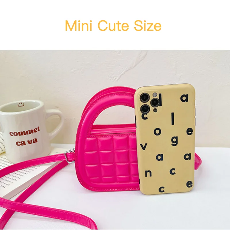 Girls Mini Handbag Crossbody Candy Bag Small Purse For Women Kids Cute Shoulder Bag Female Luxury Designer Children's PU Leather