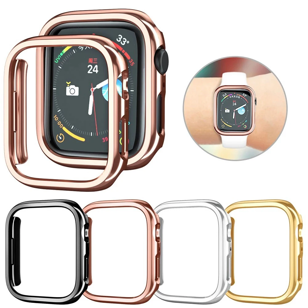 

Case for Apple Watch Series 7 41mm 45mm Protector Case for iWatch 3 2 1 42mm 38mm Protective Cover for iWatch 6 SE 5 4 40mm 44mm