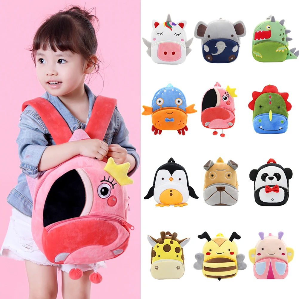 

2022 Мультяшные детские плюшевые рюкзаки, мини школьный рюкзак для детского сада, мальчиков и девочек, мультяшный плюшевый Школьный рюкзак, п...