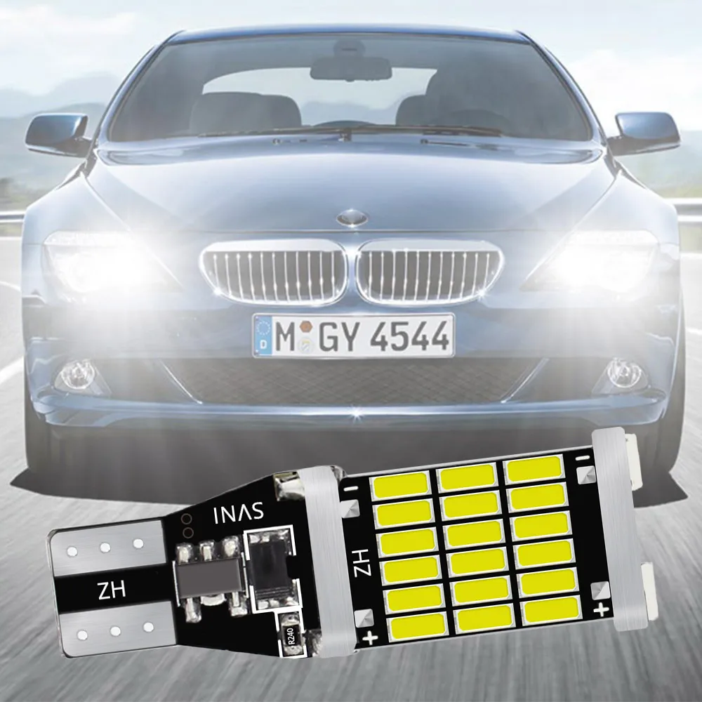 Автомобильная лампа заднего хода CANBUS, задний тормоз, сигнал поворота 4014 26SMD, 1 шт.