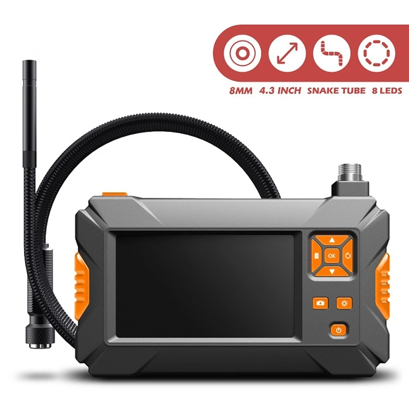 

4.3 Screen Handhold Endoscope Single&Dual Lens Camera Industrial Borescope 2.0mp Inspection Snake Camera 2600mAh Batte P30 CE