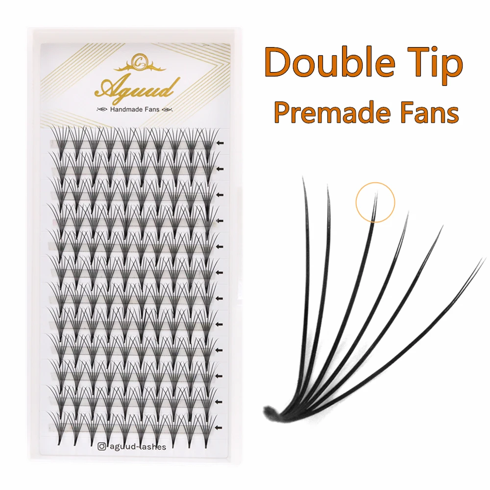 AGUUD Camellia Premade Fans Lashes 3D 4D 5D 6D темно-черные