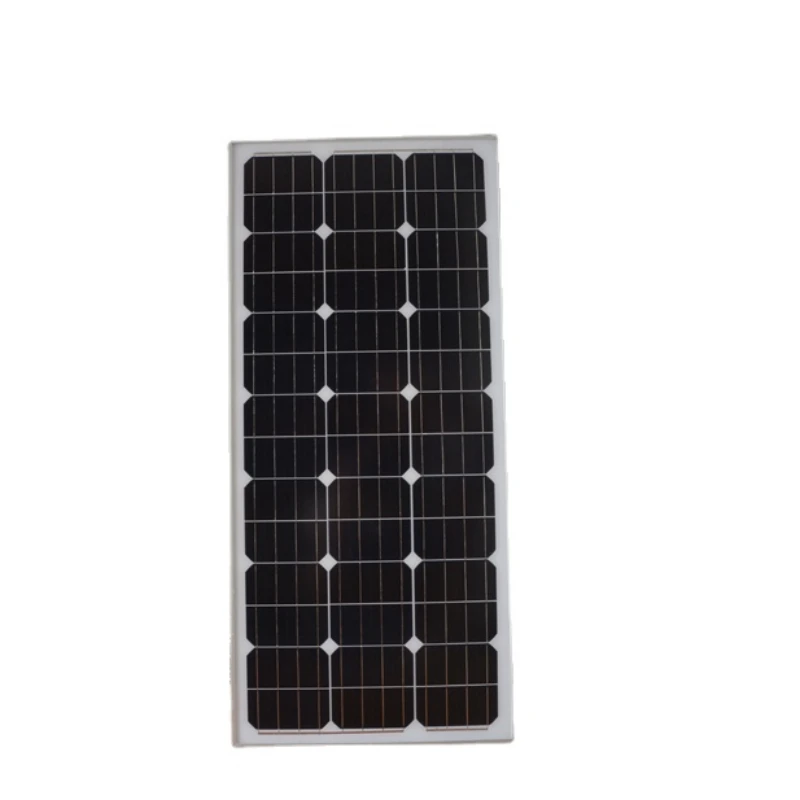 

100W Single Crystal Photovoltaic Panel Assembly Solar Power Panel Rechargeable 12V Battery