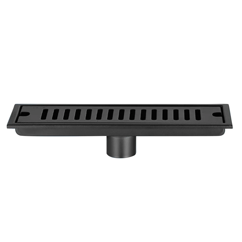 

Floor Drain Kitchen Draining Rectangle Shower Hair Strainer Black Sink Filter Rectangular Odor-proof Bathroom