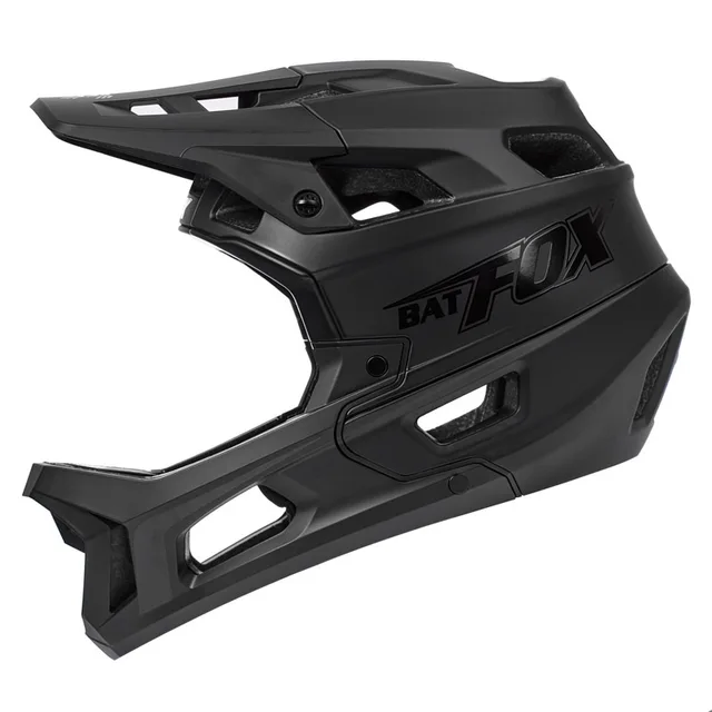 BATFOX MTB Full Face Helmet Adult DH Downhill Bike Motocross Off-Road Safety Helmet Mountain Bike BMX Unisex Full Cover Helmet 2