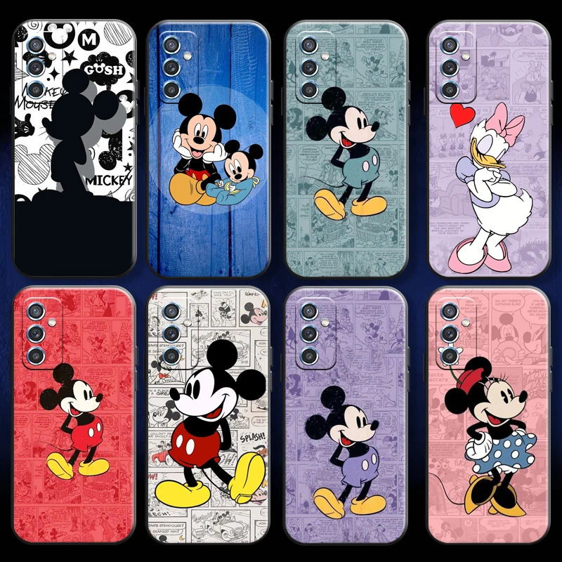 

Bandai Mickey Minnie For Samsung A11 A21S A31 A32 A41 A51 A71 A52 A72 4G 5G Phone Case Silicone Cover Liquid Silicon Carcasa