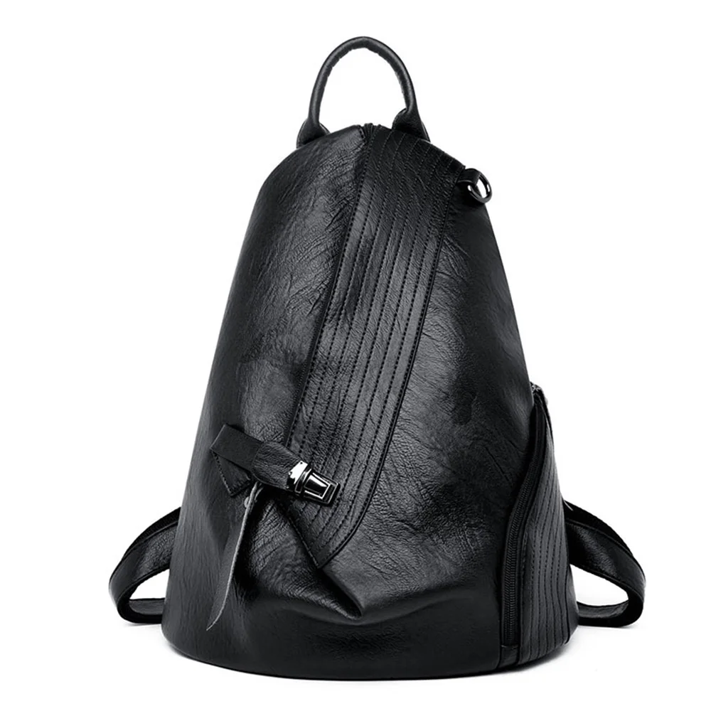 Рюкзак женский из овечьей кожи сумка на плечо для девушек большой