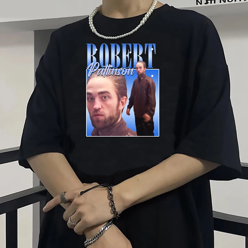 Винтажная Футболка Роберта Паттинсона мужские летние топы унисекс футболка в