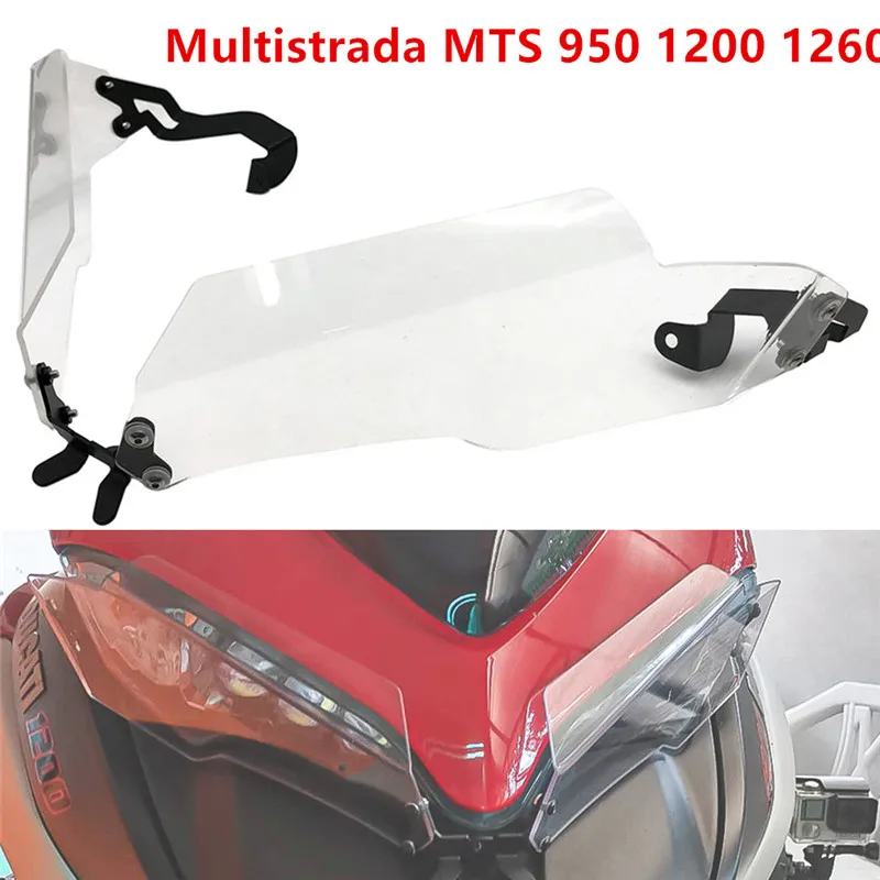 

Fits For Ducati Multistrada Mts 950 1200 1260 Mts950 Mts1200 Mts1260 Motorcycle Accessories Headlight Guard Cover Light Bracket