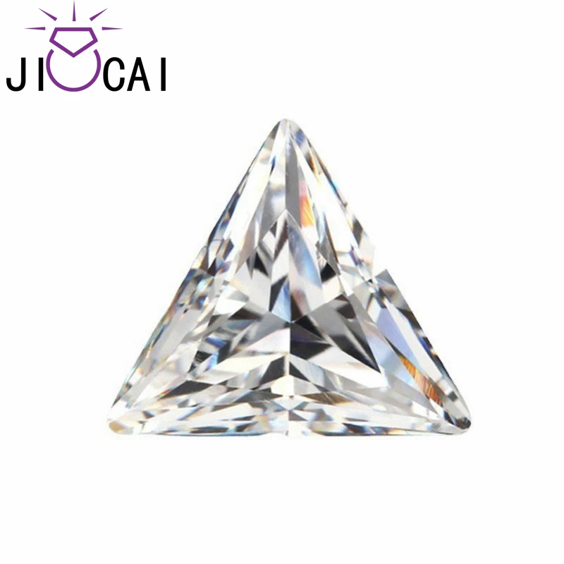 

JICAI D Color VVS1 Triangle Cut Loose Moissanite 0.1ct To 3ct Stones Pass Tester Gems with GRA Certificate for Jewelry Making