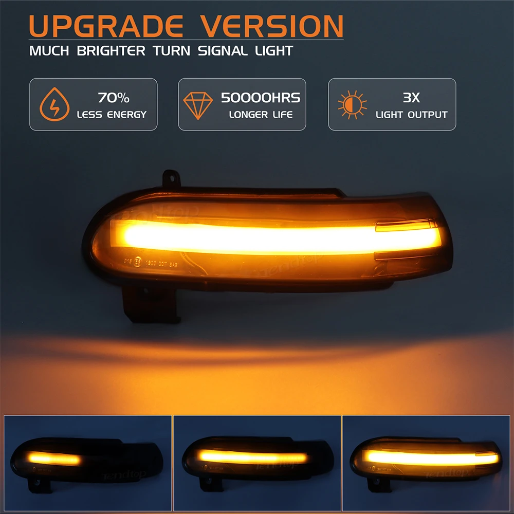 Динамический индикатор бокового зеркала мигалка светодиодный указатель