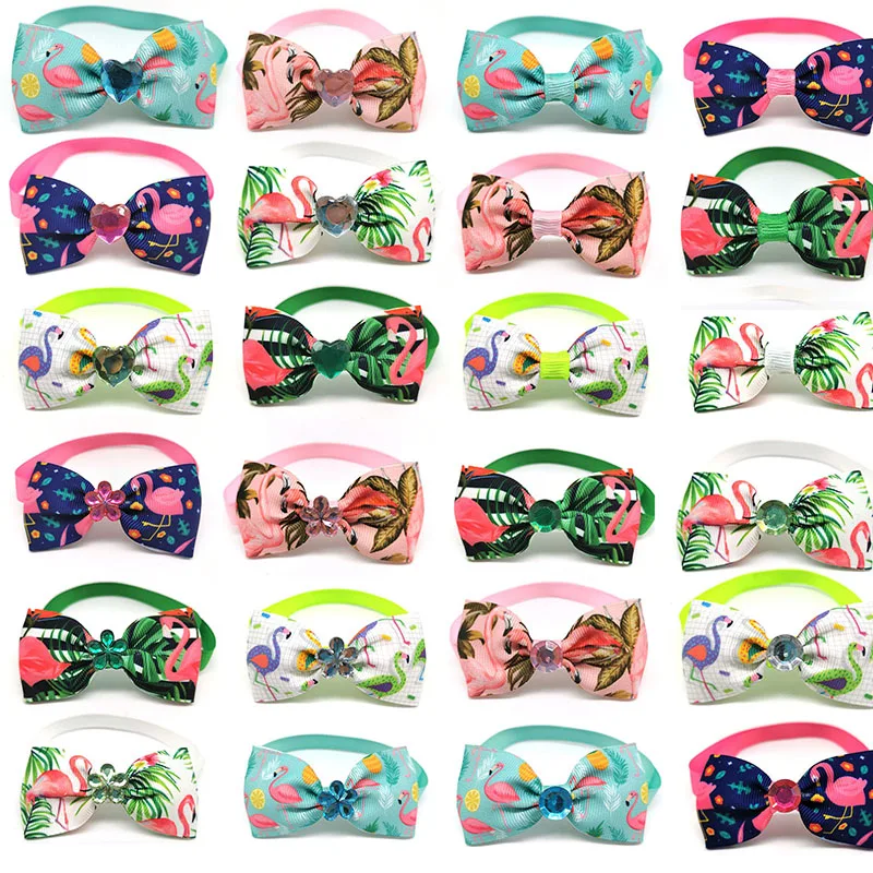 

50pcs Mixed Styles Pet Puppy Dog Cat Bow Ties Bowties Dog Collar Necktie Bow Ties Dog Grooming Accessories Pet Supplies