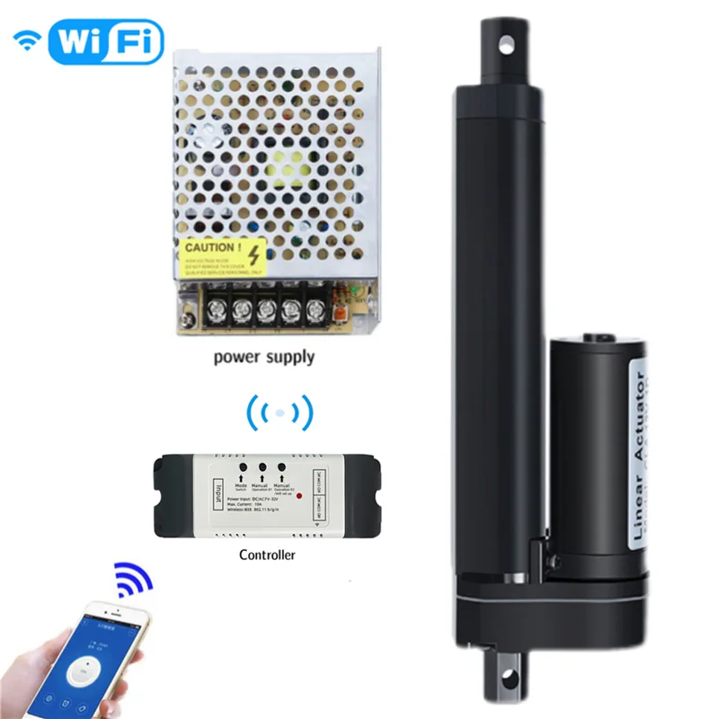 

12V Smart WiFi Wireless Remote Switch Linear Actuator Controller Module with Alexa Google Home eWeLink 50mm - 250mm